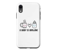 A Baby is Brewing Baby Shower Coming Soon Mom and Dad to Be Case for iPhone XR