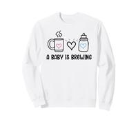 A Baby is Brewing Baby Shower Coming Soon Mom and Dad to Be Sweatshirt