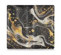 A Background Of Swirling Black and Gold Marble Patterns Leather Car Registration and Insurance Card Holder Wallet Accessories Case for Cards, Essential Document Driver License, A background of