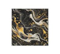 A Background Of Swirling Black and Gold Marble Patterns silk scarf headband elegant wrap scarf for women for head bufanda para mujer, A Background of Swirling Black and Gold Marble Patterns, One Size