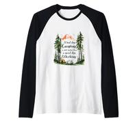 A Bad Day Camping Better Than Working RV Tent Mountain Raglan Baseball Tee