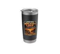 A Bad Day Doing What I Love Funny Quote Stainless Steel Insulated Tumbler