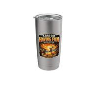 A Bad Day Having Fun. Work Quote Stainless Steel Insulated Tumbler