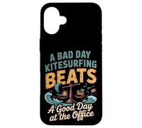 A Bad Day Kitesurfing Beats A Good Day At The Office Case for iPhone 16 Plus