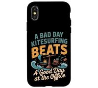 A Bad Day Kitesurfing Beats A Good Day At The Office Case for iPhone X/XS