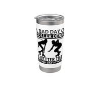 A Bad Day of Roller Derby Funny Roller Derby Player Stainless Steel Insulated Tumbler