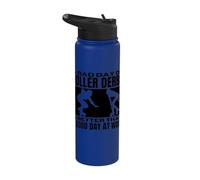 A Bad Day of Roller Derby Funny Roller Derby Player Stainless Steel Insulated Water Bottle