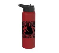 A Bad Day of Roller Derby Funny Roller Derby Player Stainless Steel Insulated Water Bottle