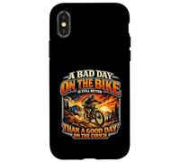 A BAD DAY ON THE BIKE FUNNY QUOTE Case for iPhone X/XS