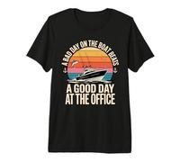 A Bad Day On The Boat Beats A Good Day At The Office Premium T-Shirt