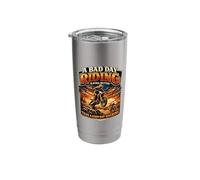 A Bad Day Riding Funny Motorcycle Quote Stainless Steel Insulated Tumbler