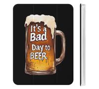 A Bad Day to Be Beer Cute Tablet Case with Pencil Holder Unisex Slim Hard Protective Cover Compatible with iPad Mini 4/5/6