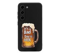 A Bad Day to Be Beer Printed Phone Case Unisex Cute Trendy Cellphone Protective Cover Compatible with Galaxy S23/S23 Plus/S23 Ultra