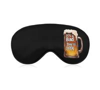 A Bad Day to Be Beer Printed Sleep Mask for Unisex Adult Soft Night Blindfold with Adjustable Strap