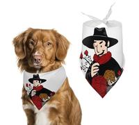 A Ball of Red Wool Dog Bandana Triangle Dog Scarf Washable Polyester Dog Bibs Cute Pet Bandana for Medium Large Dogs Puppy and Cats