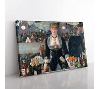 A Bar at The Folies Bergere by Edouard Manet Canvas Print 30x20 Inch