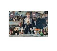 A Bar in The Opera House Poster by Edouard Manet Picture Print Canvas Wall Paint Arts Decor Modern Home Artworks Gift Idea 08x12inch(20x30cm)