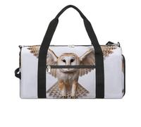 A Barn Owl Gym Bag for Men Women Water Resistant Duffle Bag Travel Lightweight Bag for Travel Sports, white, One Size
