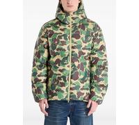 A BATHING APE® ABC camo-print hooded down jacket - Green S-M-L-XL-XXL
