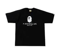 A Bathing Ape Basic Alphabet Logo T-Shirt 'Black White' 1H30-110-061 L