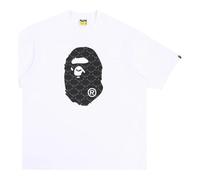 A Bathing Ape College Monogram Ape Head Relaxed Fit T-Shirt 'White' 1L30-110-334-WHT L