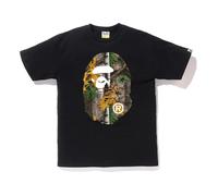 A Bathing Ape Forest Camo Big Ape Head T-shirt 'Black Beige' TBD-BAPE-7 XL
