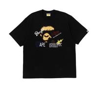 A Bathing Ape Hand Draw Graphic Relaxed Fit Tee 'Black' 1K30-110-326-BLACK S