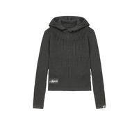 A BATHING APE® hooded ribbed knitwear - Grey XS-S
