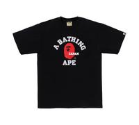 A Bathing Ape Japan College Tee 'Black' 1K22-110-019-BLACK L