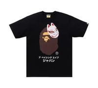 A Bathing Ape Japanese Fox Mask Tee 'Black' 1K72-110-133-BLACK S