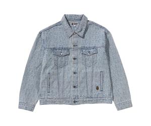 A Bathing Ape Lux Sport Pattern Jacquard 13OZ Denim Trucker Jacket 'Light Indigo' 1K80-140-312-LIGHTINDI 2XL