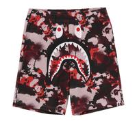 A Bathing Ape Map Camo Regular Fit Shark Sweat Shorts 'Red' 1L30-153-001-RED XL