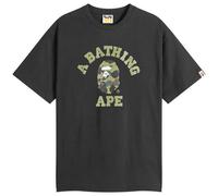 A Bathing Ape Men's 1st Camo College T-Shirt Black/Green