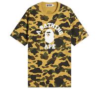 A Bathing Ape Men's 1St Camo College Tee Yellow Small