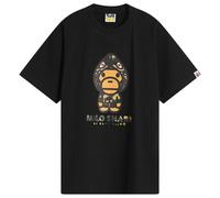A Bathing Ape Men's 1st Camo Milo Shark T-Shirt Black X Yellow