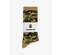 A Bathing Ape Mens A Bathing Ape Camo Crew Knit Socks Green L