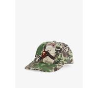 A Bathing Ape Mens A Bathing Ape Camouflage Patchwork Cotton Cap Green