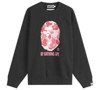 A Bathing Ape Men's Abc Camo Ape Head Relax Fit Crew Sweatshirt Black