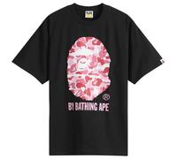 A Bathing Ape Men's Abc Camo By Bathing Ape Tee Black X Pink