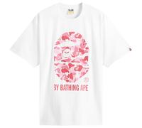 A Bathing Ape Men's Abc Camo By Bathing Ape Tee White X Pink
