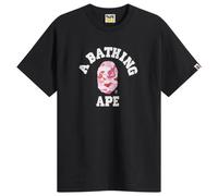 A Bathing Ape Men's ABC Camo College T-Shirt Black/Pink Large
