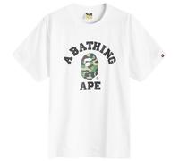 A Bathing Ape Men's ABC Camo College T-Shirt White/Green