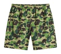 A Bathing Ape Men's ABC Camo One Point Beach Shorts Green Large