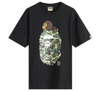 A Bathing Ape Men's Abc Camoilo On Big Ape Tee Black X Green