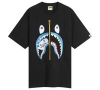 A Bathing Ape Men's Abc Camoilo Shark Tee Black X Blue