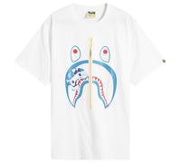 A Bathing Ape Men's Abc Camoilo Shark Tee White X Blue