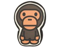 A Bathing Ape Men's Baby Milo Friends Cushion Brown One Size