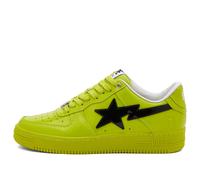 A Bathing Ape Men's BAPE Sta Painted Leather Sneaker Yellow