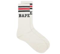 A Bathing Ape Men's Bape Stripe Socks Black/Red