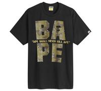 A Bathing Ape Men's Bitmap Logo T-Shirt Black